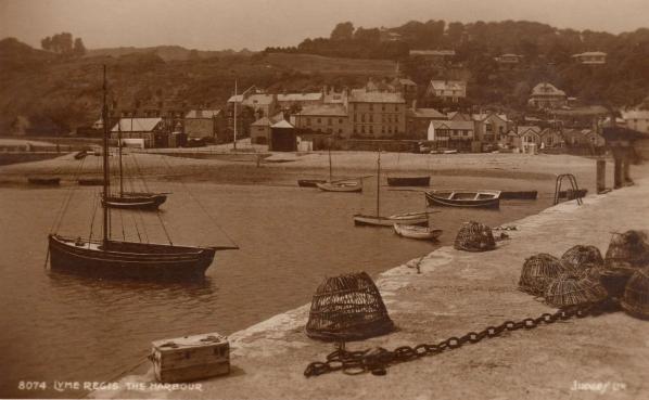 The harbour, Lyme Regis 1930s